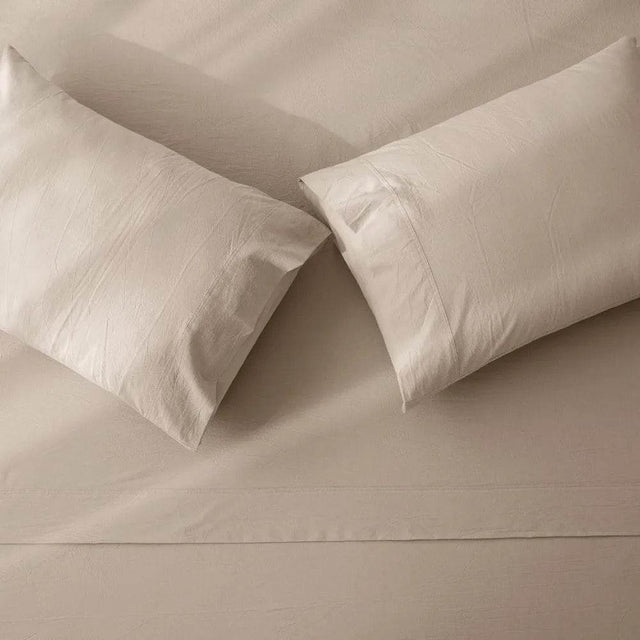 4-Piece Washed Cotton Sheet Set - Omega Lifestyles