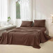 4-Piece Washed Cotton Sheet Set - Omega Lifestyles