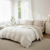 4-Piece Washed Cotton Sheet Set - Omega Lifestyles
