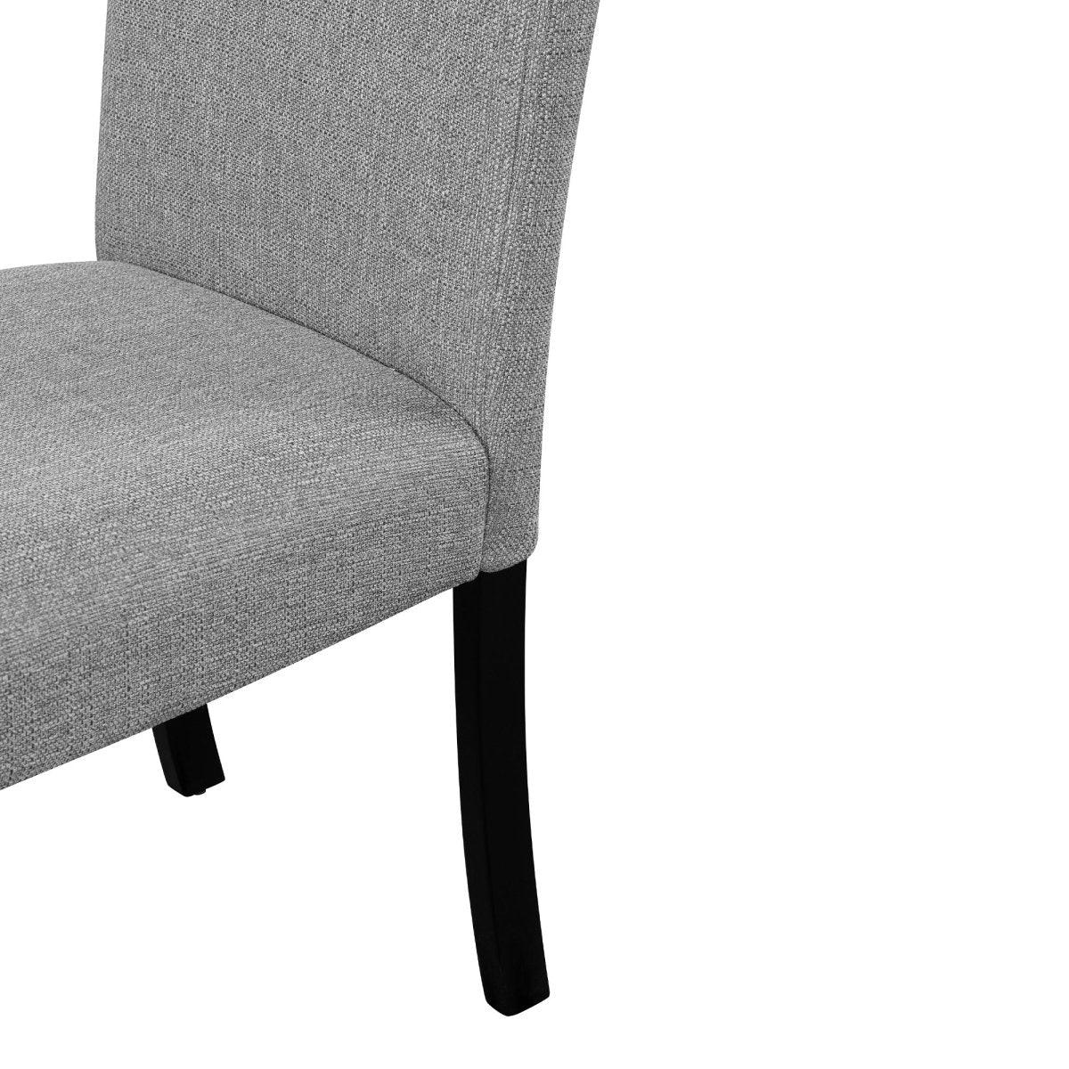 5-Piece Round Solid Wood MDF Dining Table Set With Upholstered Chairs - Omega Lifestyles