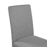 5-Piece Round Solid Wood MDF Dining Table Set With Upholstered Chairs - Omega Lifestyles