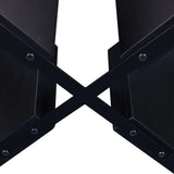 5-Piece Round Solid Wood MDF Dining Table Set With Upholstered Chairs - Omega Lifestyles