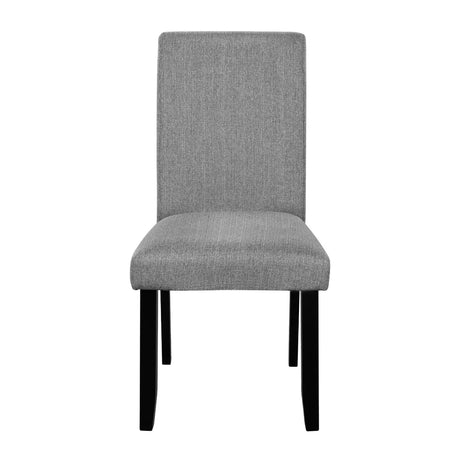 5-Piece Round Solid Wood MDF Dining Table Set With Upholstered Chairs - Omega Lifestyles