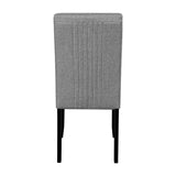 5-Piece Round Solid Wood MDF Dining Table Set With Upholstered Chairs - Omega Lifestyles