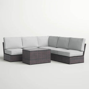 6-Piece Modular Outdoor Seating Group With Cushions - Omega Lifestyles