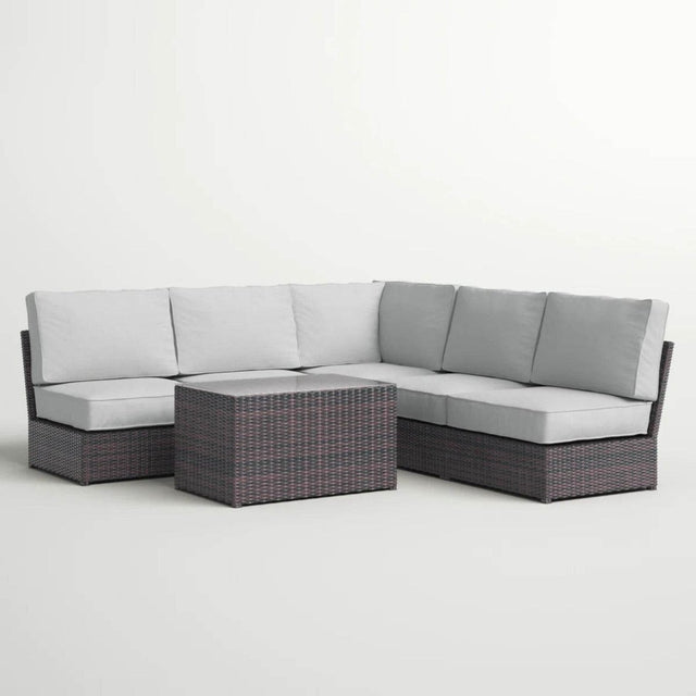 6 - Piece Modular Outdoor Seating Group With Cushions - Zenvia - Omega Lifestyles