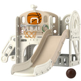 7 - in - 1 Indoor Toddler Slide Playset With Climber - Zenvia - Omega Lifestyles