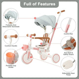 7-in-1 Multifunctional Adjustable Aluminum Baby Tricycle - Omega Lifestyles