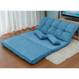 Adjustable Multi - Position Fabric Chaise Lounge Sofa Bed - Zenvia - Omega Lifestyles