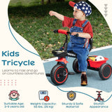 Adjustable Steel Frame Toddler Tricycle With Basket - Zenvia - Omega Lifestyles