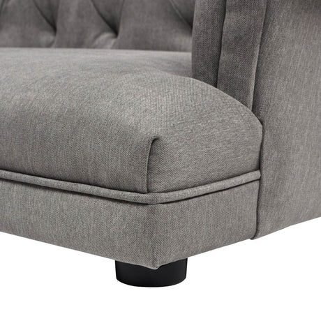 Chesterfield Plush Foam Upholstered Dog Sofa Bed - Sleep Galleria