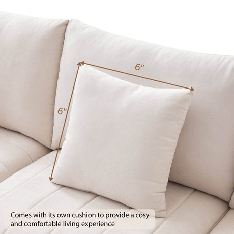Contemporary L-Shaped 5-Seat Sectional Sofa - Sleep Galleria