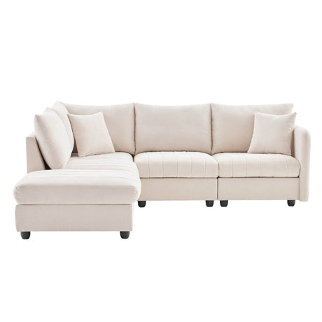 Contemporary L-Shaped 5-Seat Sectional Sofa - Sleep Galleria