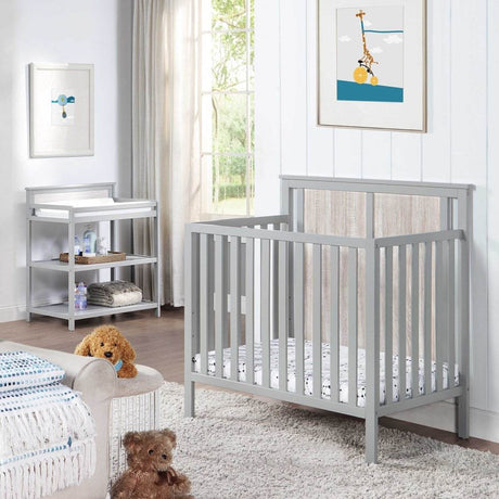 Convertible 3-in-1 Wood Mini Crib With Mattress Pad - Sleep Galleria