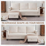 Convertible Three-Seater Sectional Sofa - Omega Lifestyles