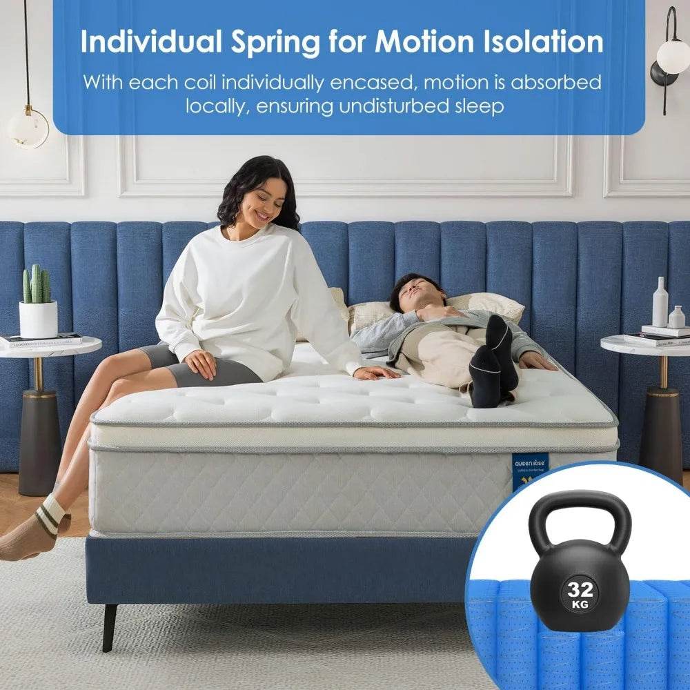 Cooling Pillow Top Hybrid Mattress - Sleep Galleria
