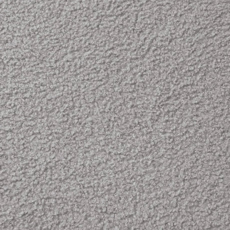 Curved Four-Seater Grey Teddy Velvet Foam Sofa - Omega Lifestyles