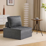 Dark Grey Linen Modular Spliceable Wooden Frame Sofa - Omega Lifestyles