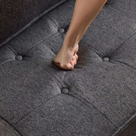 Dark Grey Linen Modular Spliceable Wooden Frame Sofa - Omega Lifestyles
