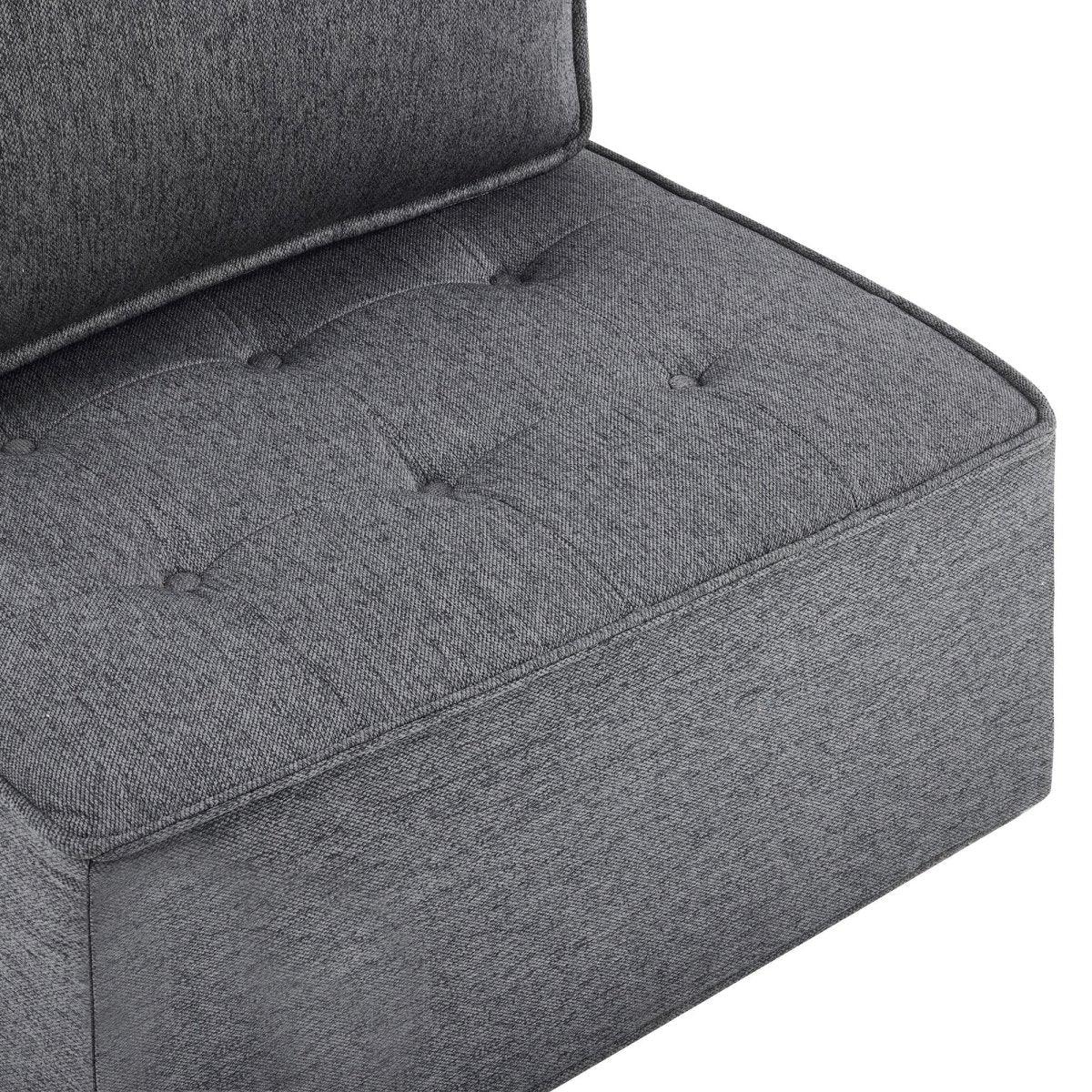 Dark Grey Linen Modular Spliceable Wooden Frame Sofa - Omega Lifestyles