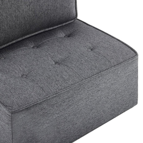Dark Grey Linen Modular Spliceable Wooden Frame Sofa - Omega Lifestyles