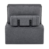 Dark Grey Linen Modular Spliceable Wooden Frame Sofa - Omega Lifestyles