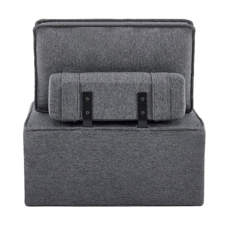 Dark Grey Linen Modular Spliceable Wooden Frame Sofa - Omega Lifestyles