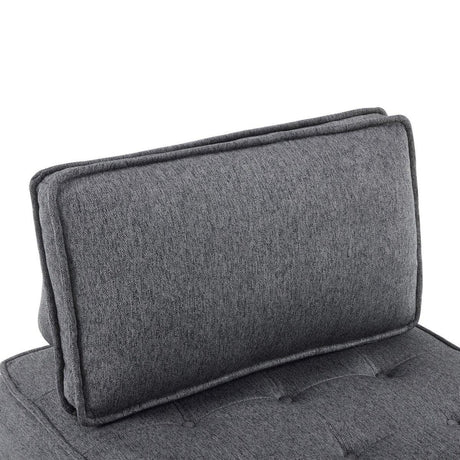 Dark Grey Linen Modular Spliceable Wooden Frame Sofa - Omega Lifestyles