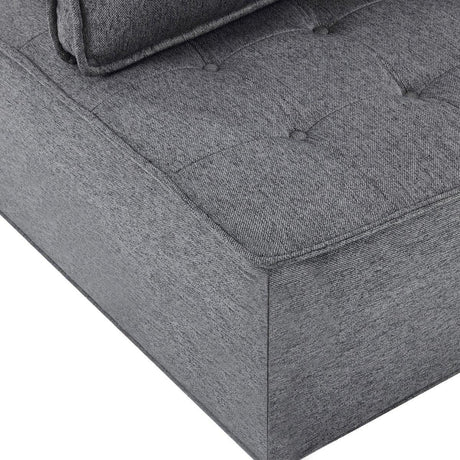 Dark Grey Linen Modular Spliceable Wooden Frame Sofa - Omega Lifestyles