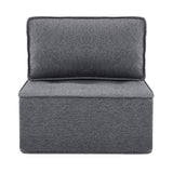 Dark Grey Linen Modular Spliceable Wooden Frame Sofa - Omega Lifestyles