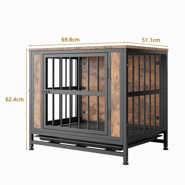 Decorative Small Dog Crate Furniture With Double Doors - Omega Lifestyles