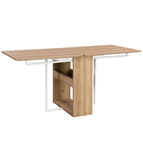 Extendable 5-Piece MDF Metal Dining Table Set With Chairs - Omega Lifestyles