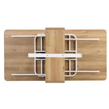 Extendable 5-Piece MDF Metal Dining Table Set With Chairs - Omega Lifestyles