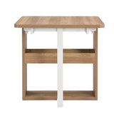 Extendable 5-Piece MDF Metal Dining Table Set With Chairs - Omega Lifestyles