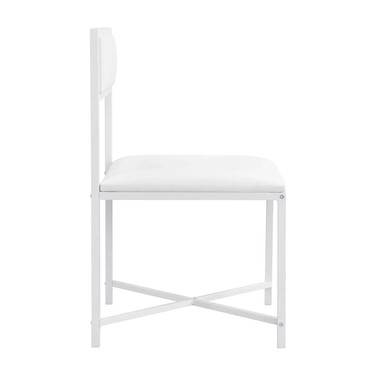 Extendable 5-Piece MDF Metal Dining Table Set With Chairs - Omega Lifestyles