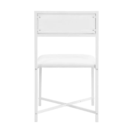 Extendable 5-Piece MDF Metal Dining Table Set With Chairs - Omega Lifestyles