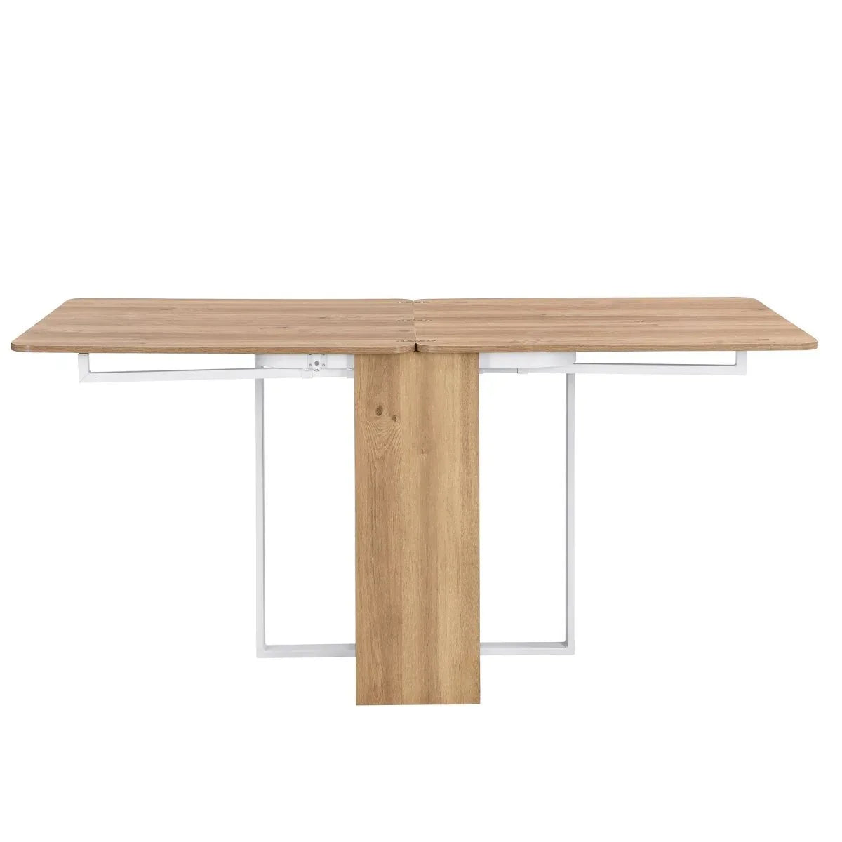 Extendable 5-Piece MDF Metal Dining Table Set With Chairs - Omega Lifestyles