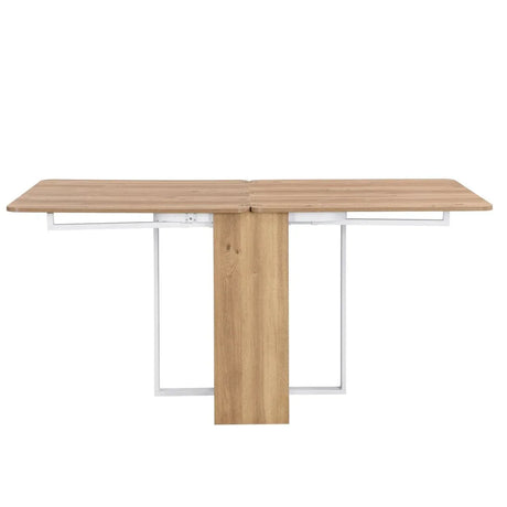 Extendable 5-Piece MDF Metal Dining Table Set With Chairs - Omega Lifestyles