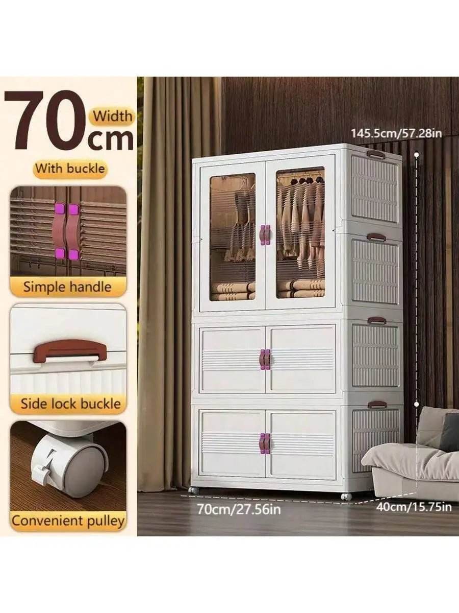 Foldable Portable Wardrobe Organizer With Storage Boxes - Omega Lifestyles