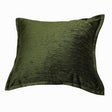 Forest Green Velvet Throw Pillow With Supportive Fill - Zenvia - Omega Lifestyles