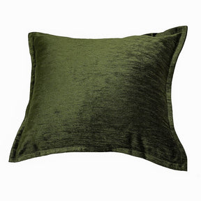 Forest Green Velvet Throw Pillow With Supportive Fill - Omega Lifestyles