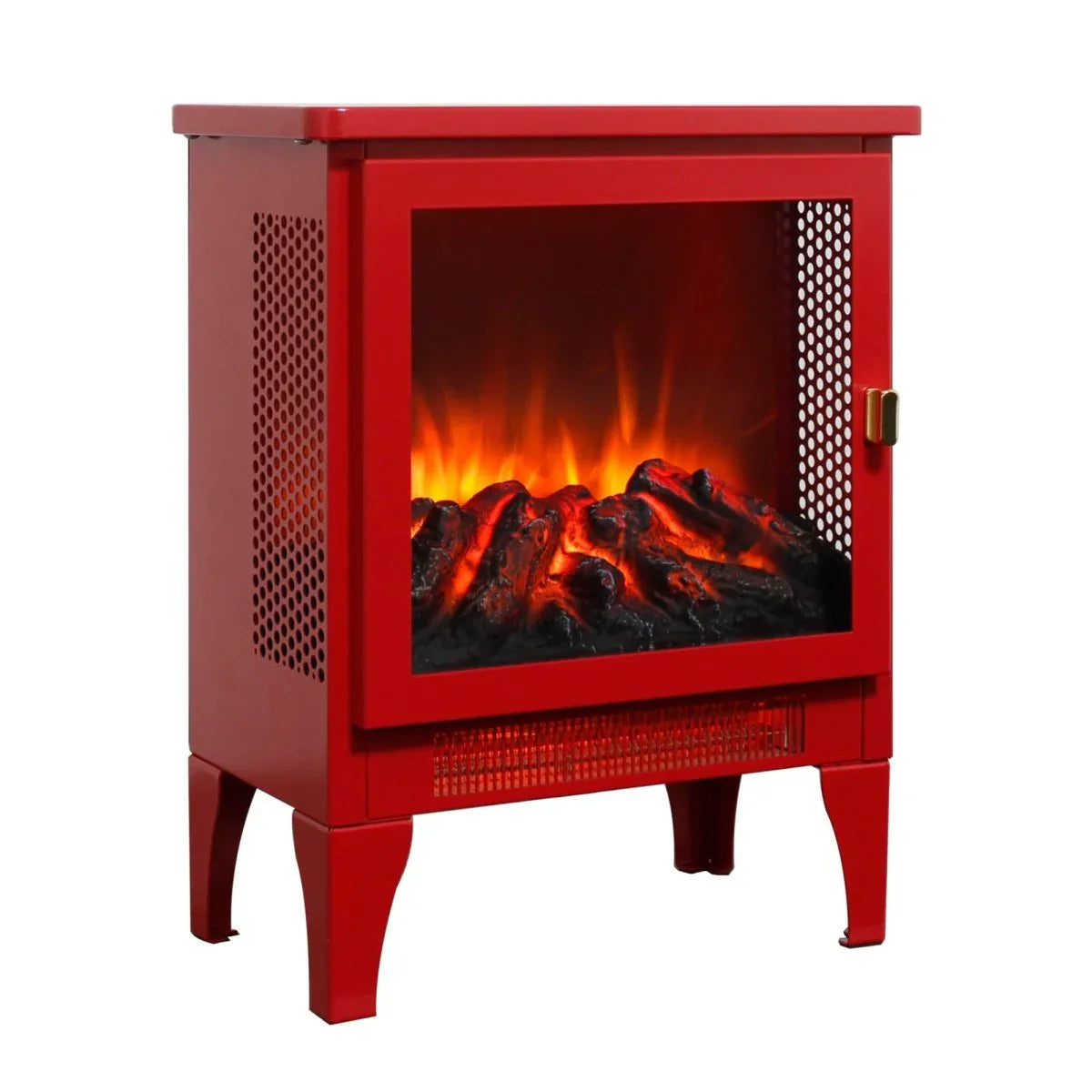 Freestanding Electric Fireplace Stove With 3D Flame - Omega Lifestyles