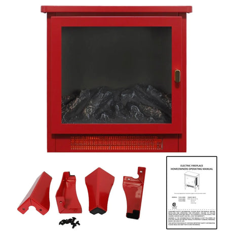 Freestanding Electric Fireplace Stove With 3D Flame - Omega Lifestyles