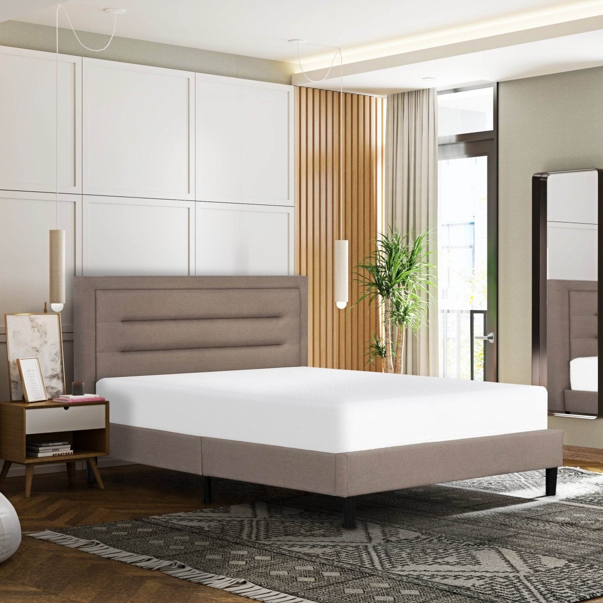 Full Adjustable Upholstered Tufted Platform Bed - Zenvia - Omega Lifestyles