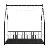 Full Iron Rooftop Bed Frame With LED Lights - Sleep Galleria