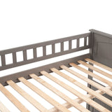 Full Over Full Bunk Bed With Twin Trundle Pinewood - Sleep Galleria