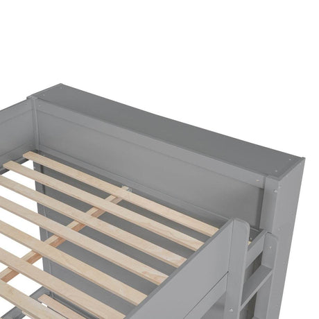 Full Over Full Solid Wood Bunk Bed With Storage Drawers - Sleep Galleria