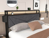 Full Storage Bed Frame With Charging Station Full - Zenvia - Omega Lifestyles
