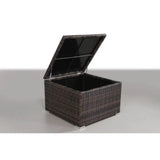 Fully Assembled 6 - Piece Espresso Wicker Patio Seating Group - Zenvia - Omega Lifestyles