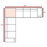 Fully Assembled 6 - Piece Espresso Wicker Patio Seating Group - Zenvia - Omega Lifestyles